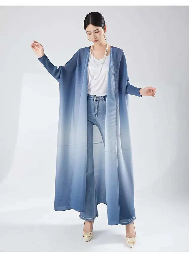 Women's Flowing Pleated Duster