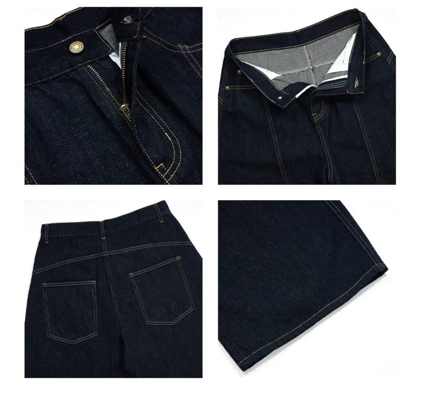 Men's Japanese Wide-Leg Shorts - Premium Denim