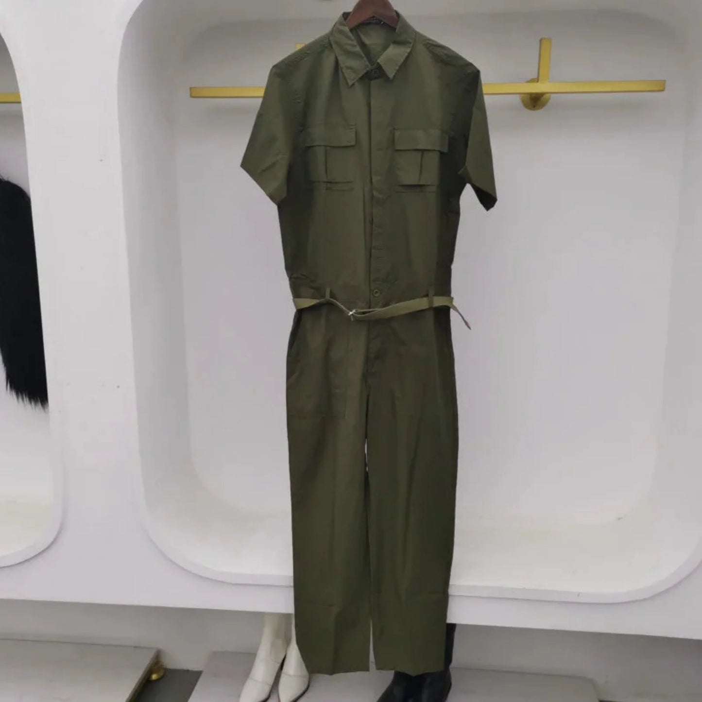 Men's High Streetwear Stylish Workwear Jumpsuit