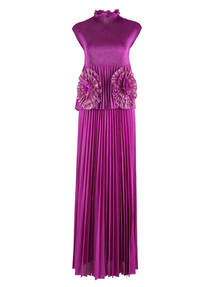 Modest Pleated Skirt Set