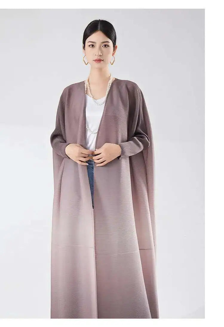 Women's Flowing Pleated Duster