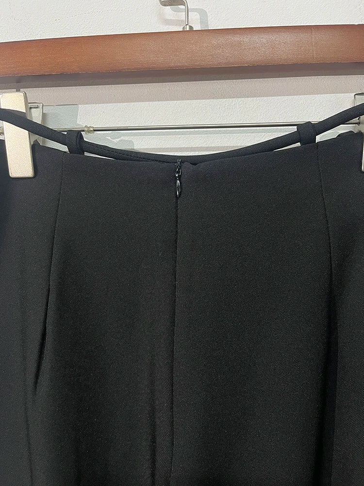 Luxe Wide-Leg High Waist Trousers