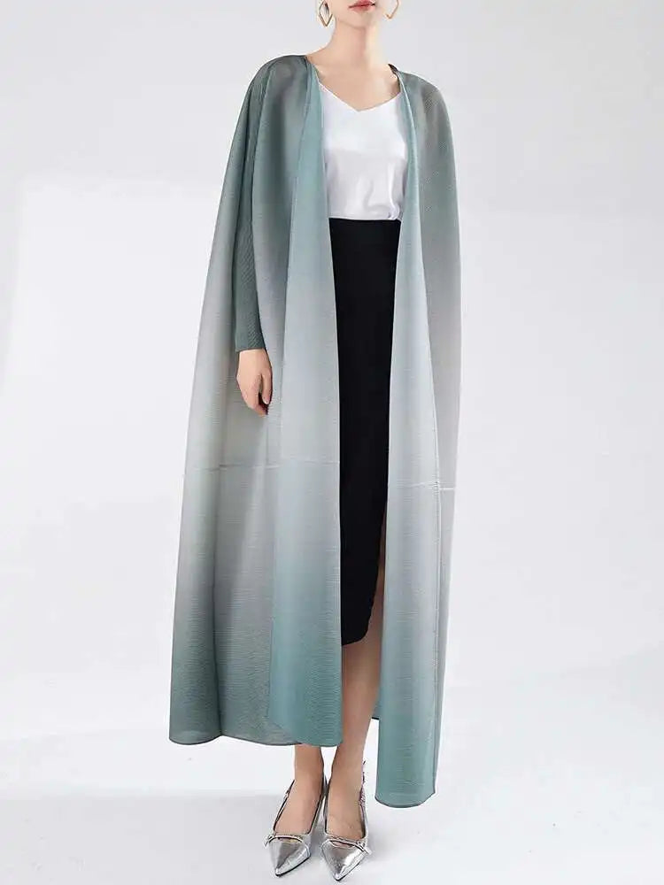 Women's Flowing Pleated Duster
