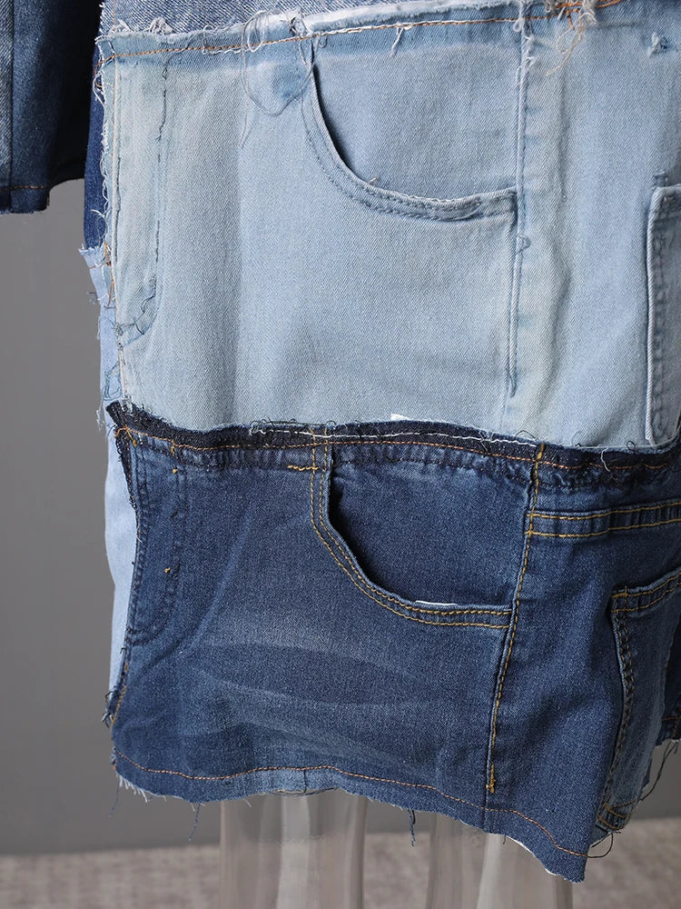 Women's Luxury Denim Trench Coat