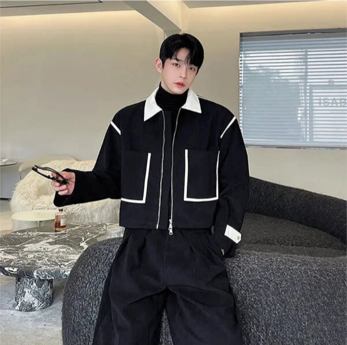 Men's Luxe Corduroy Jacket & Wide-Leg Pants