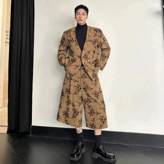 Men's Modern 2 Piece Oversized Suit Set