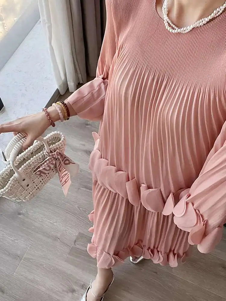 Flowy Pleated Pull-On Skirt Set