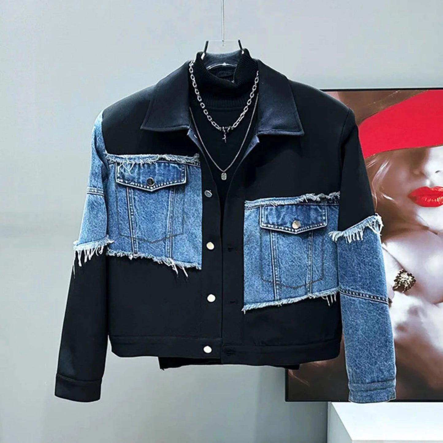 Men's Two-Piece Luxury Denim Set