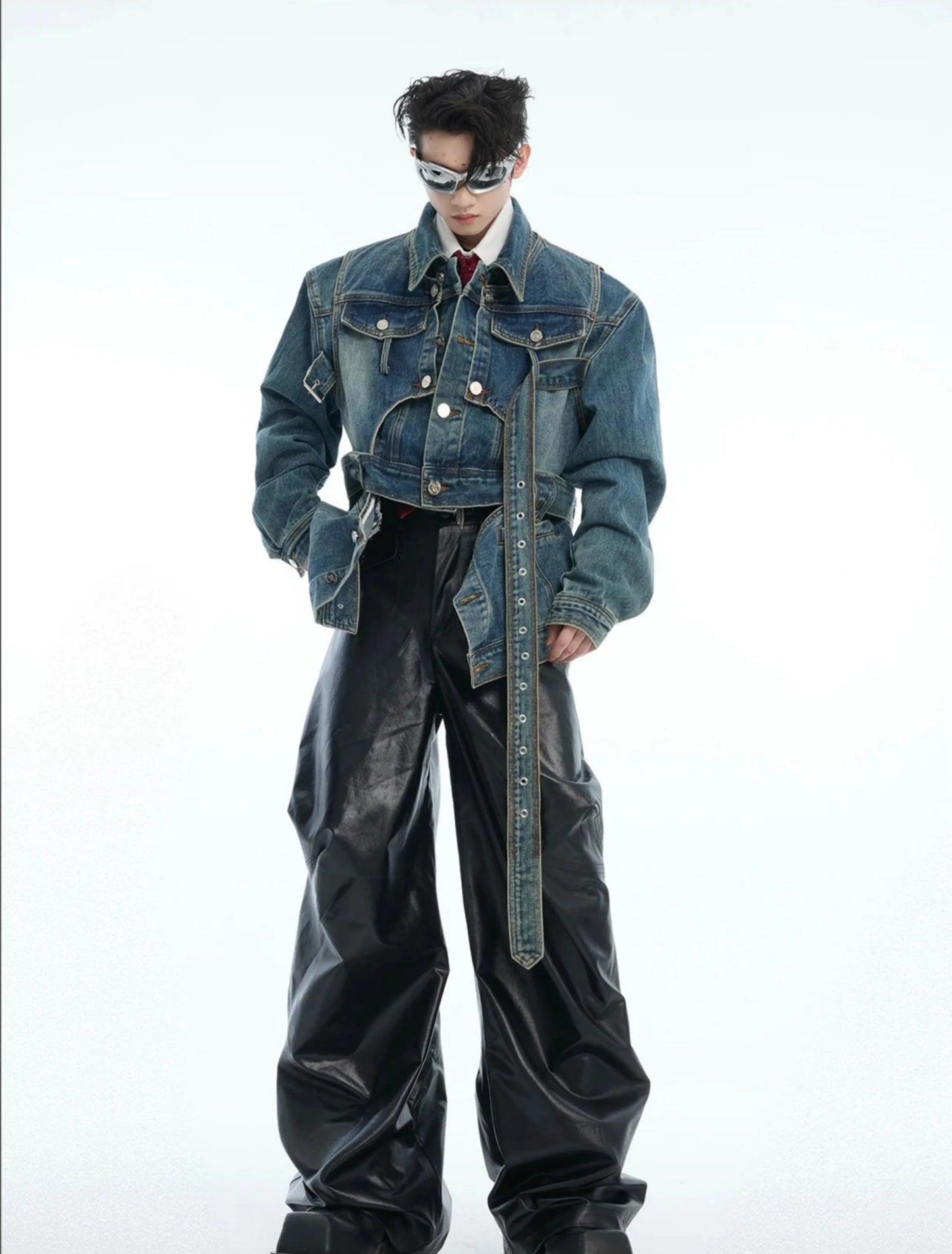 Men's Japanese Luxe Streetwear Denim Jacket