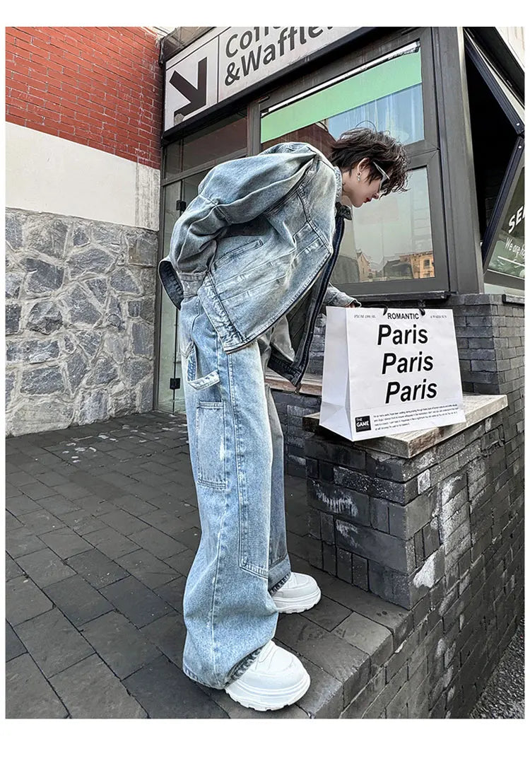 Men's Eclat Denim Moto 2-Piece Set