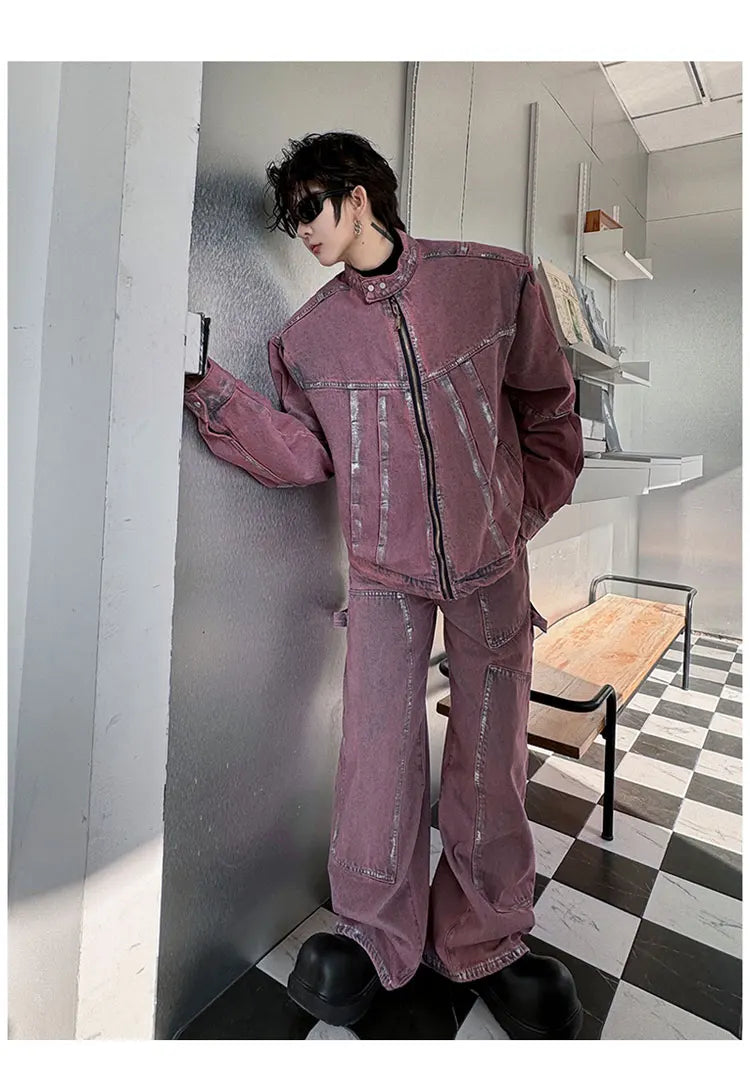 Men's Eclat Denim Moto 2-Piece Set