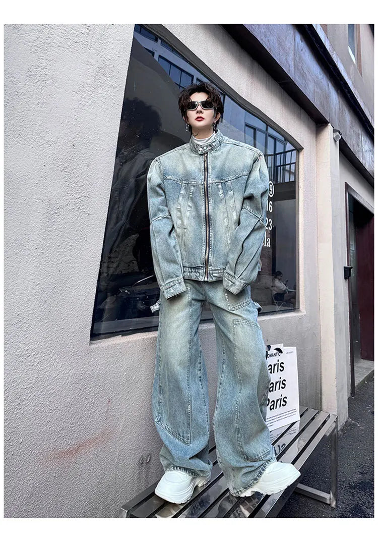 Men's Eclat Denim Moto 2-Piece Set