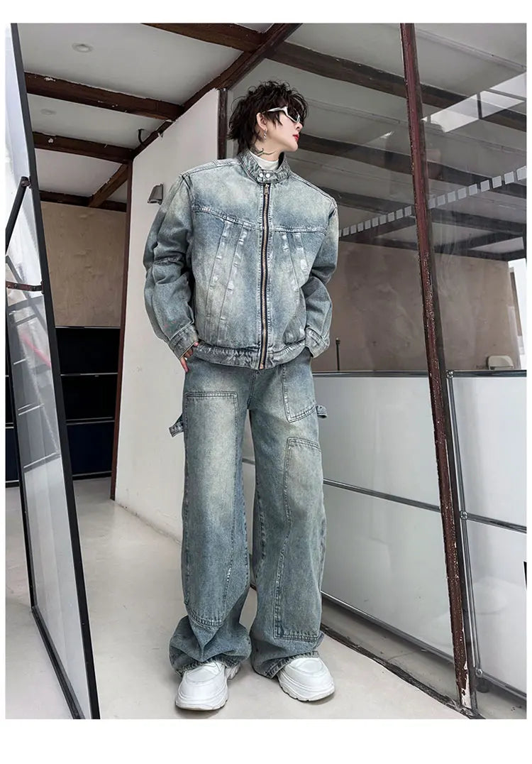 Men's Eclat Denim Moto 2-Piece Set