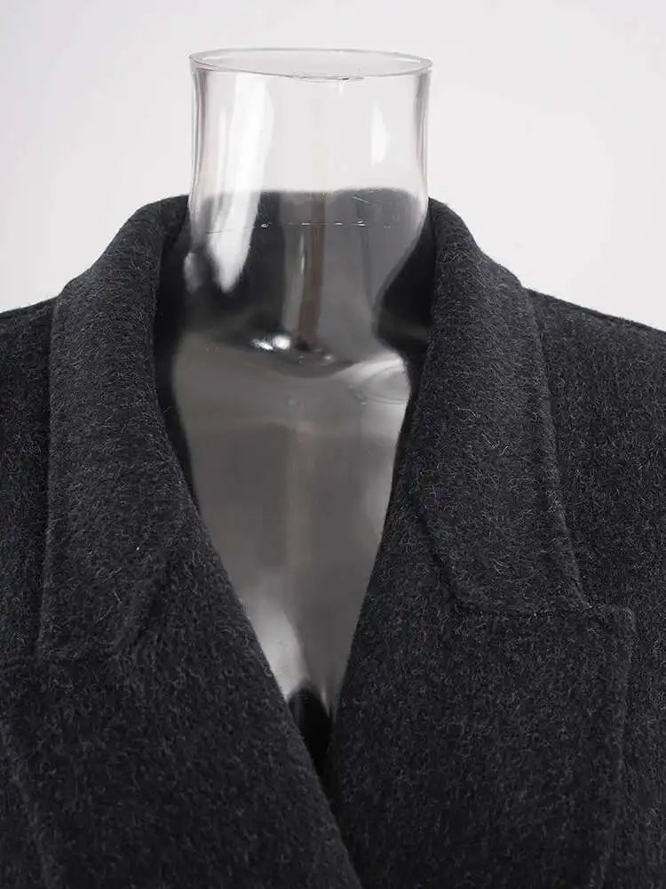 Luxury 70% Wool Belted Coat