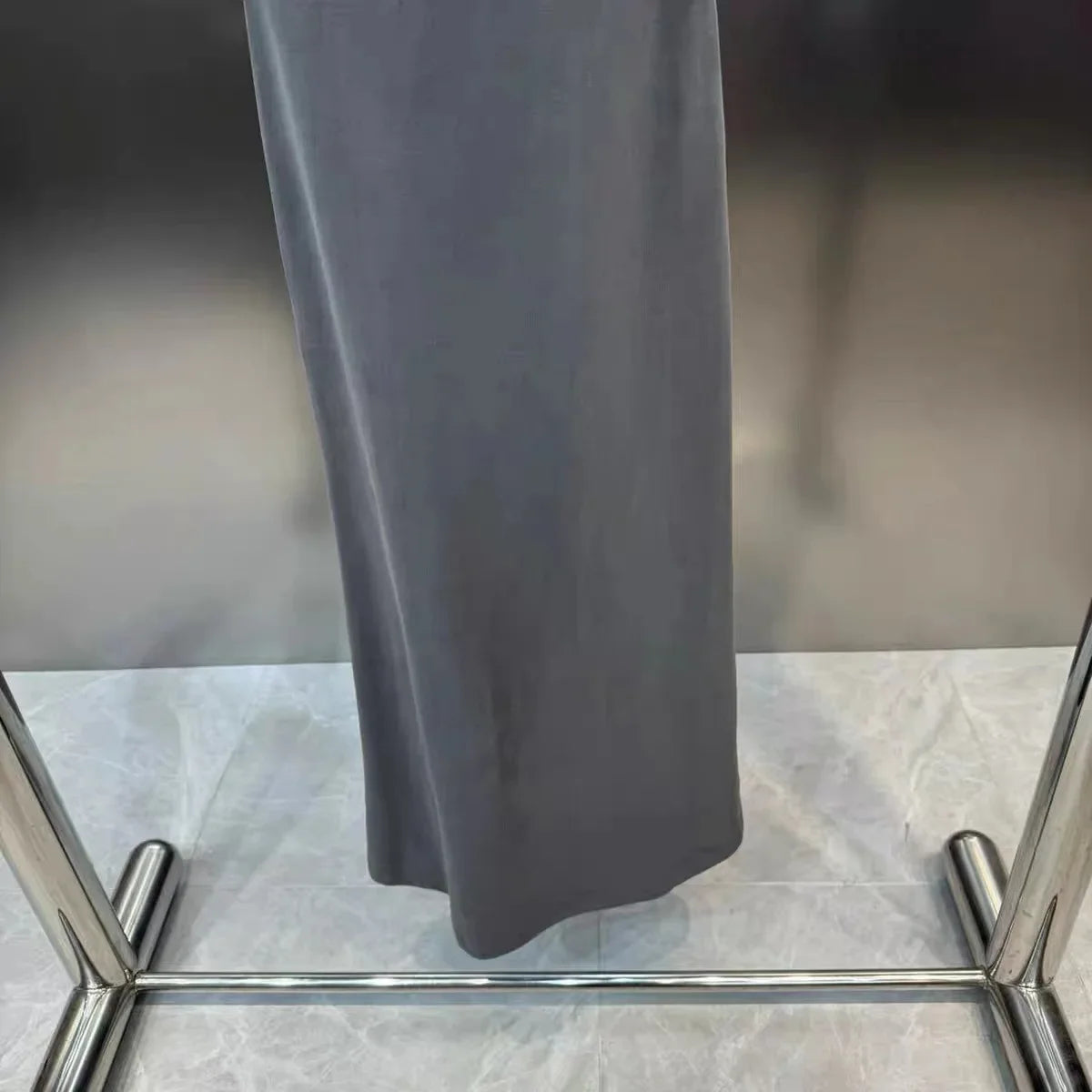 Women's Elegant Pearl Bow Maxi Split Dress