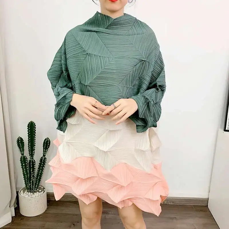 Women's Luxury Pleated Japanese Top