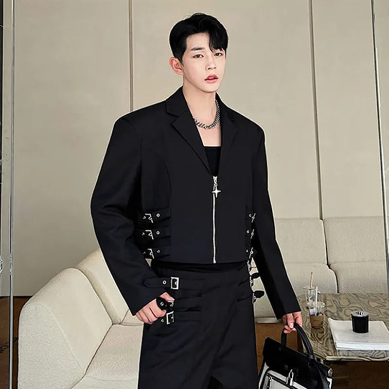 Men's Belted Dapper 2-Piece Set