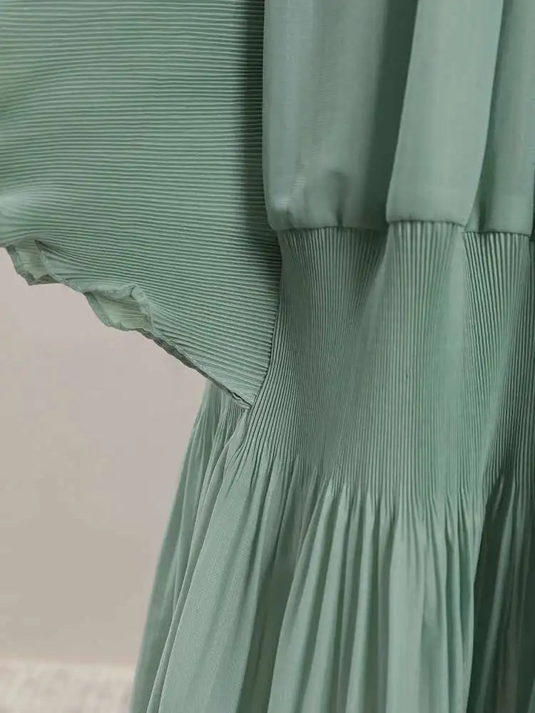 Elegant Truly Pleated Flowy Dress