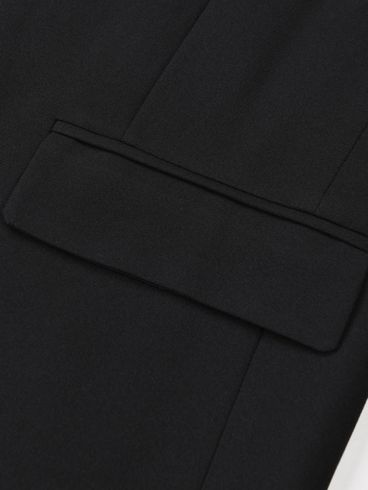 Women's Boyfriend Blazer with Zipper Sleeves