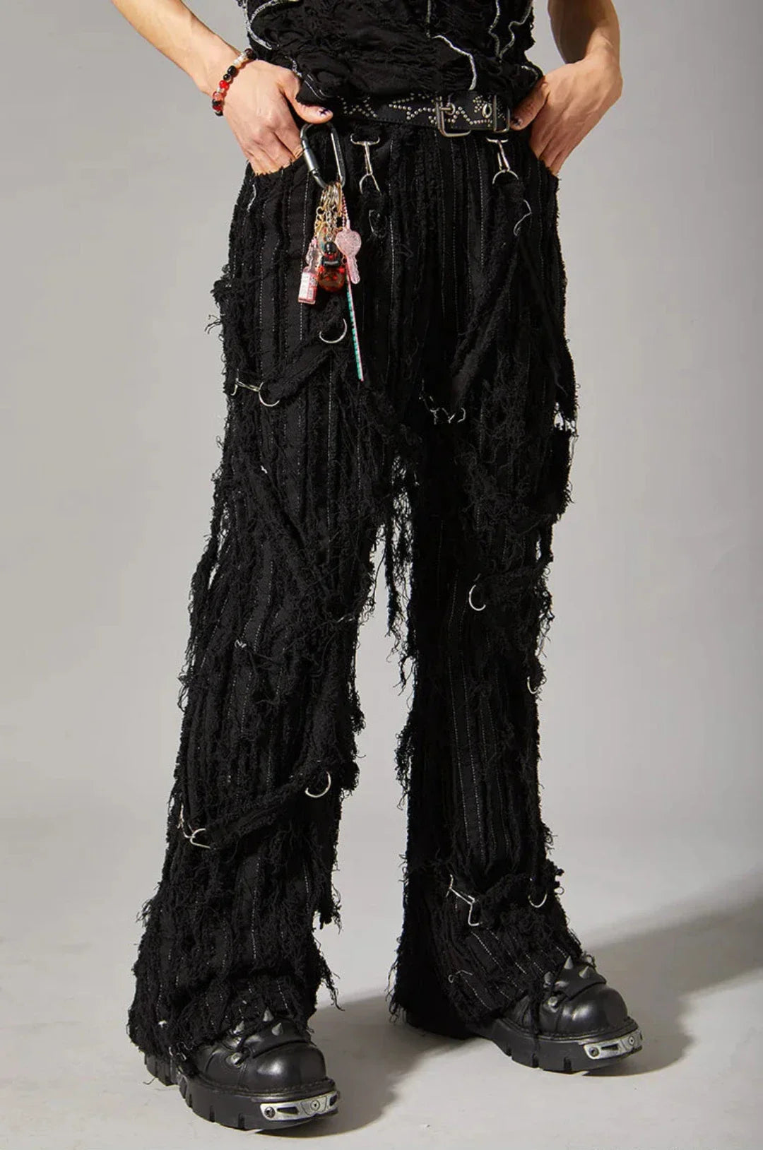 Men's Ultra Distressed Stacked Denim Jeans