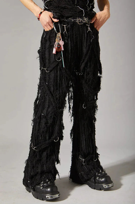 Men's Ultra Distressed Stacked Denim Jeans