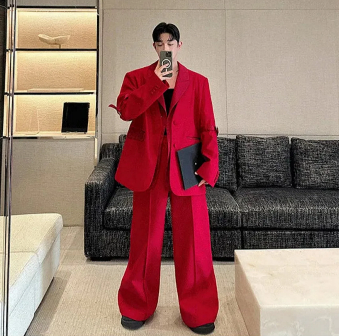 Men's Oversized Blazer & Pants Set - Modern Fit