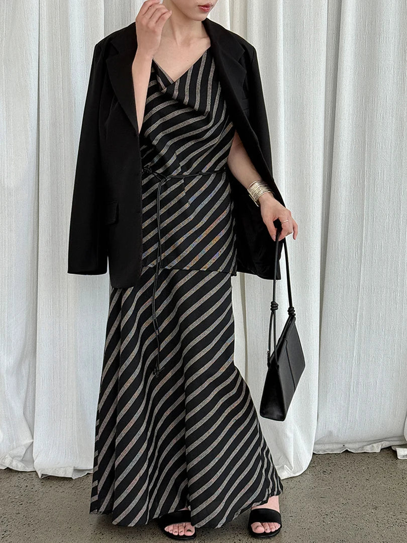 Japanese Cotton-Blend Skirt Set