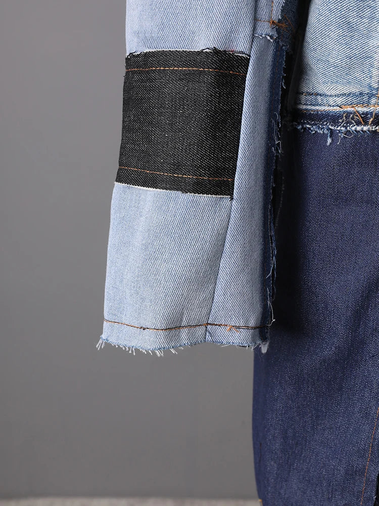 Women's Luxury Denim Trench Coat