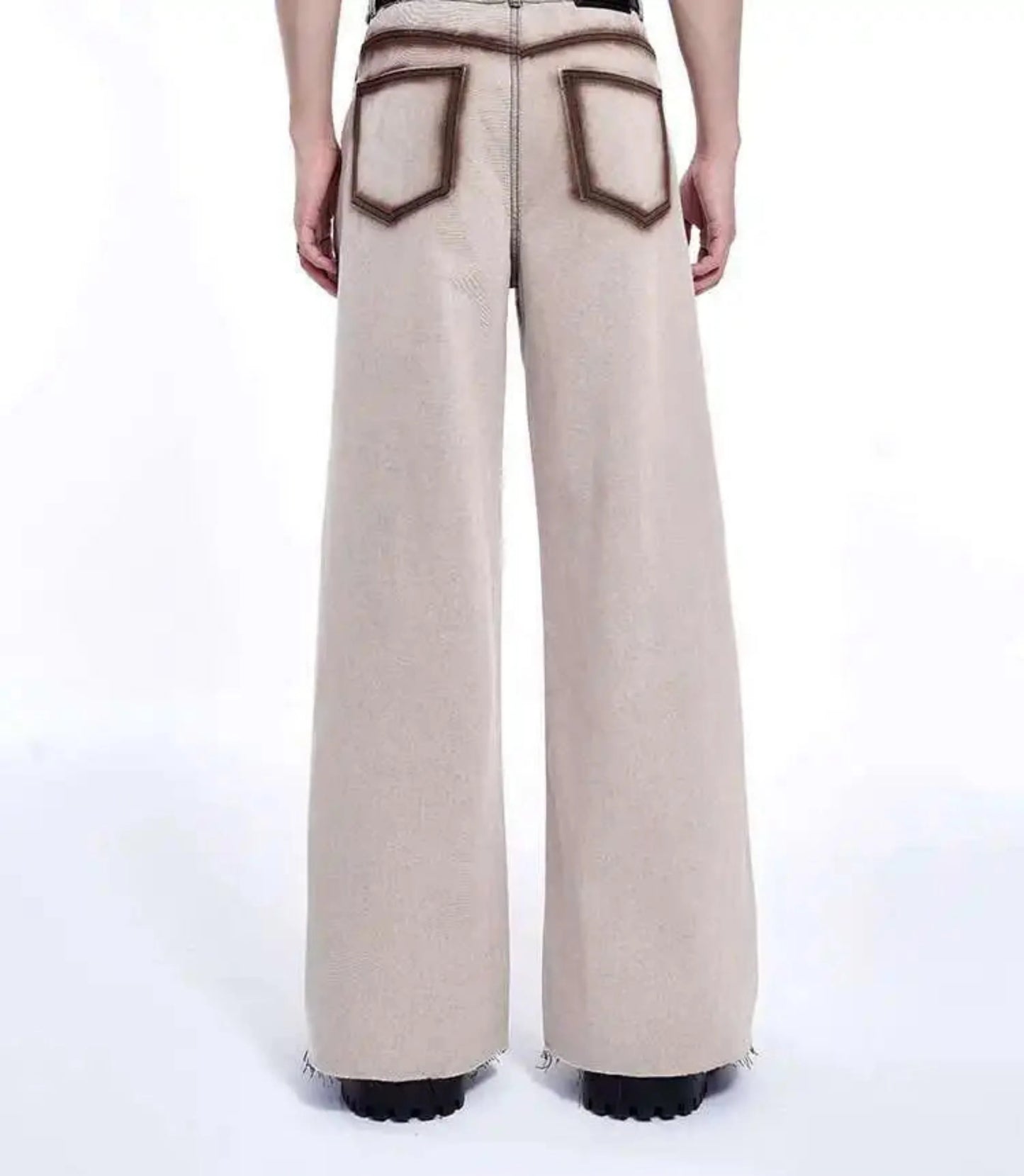 Men's Denim Wide Leg Casual Set