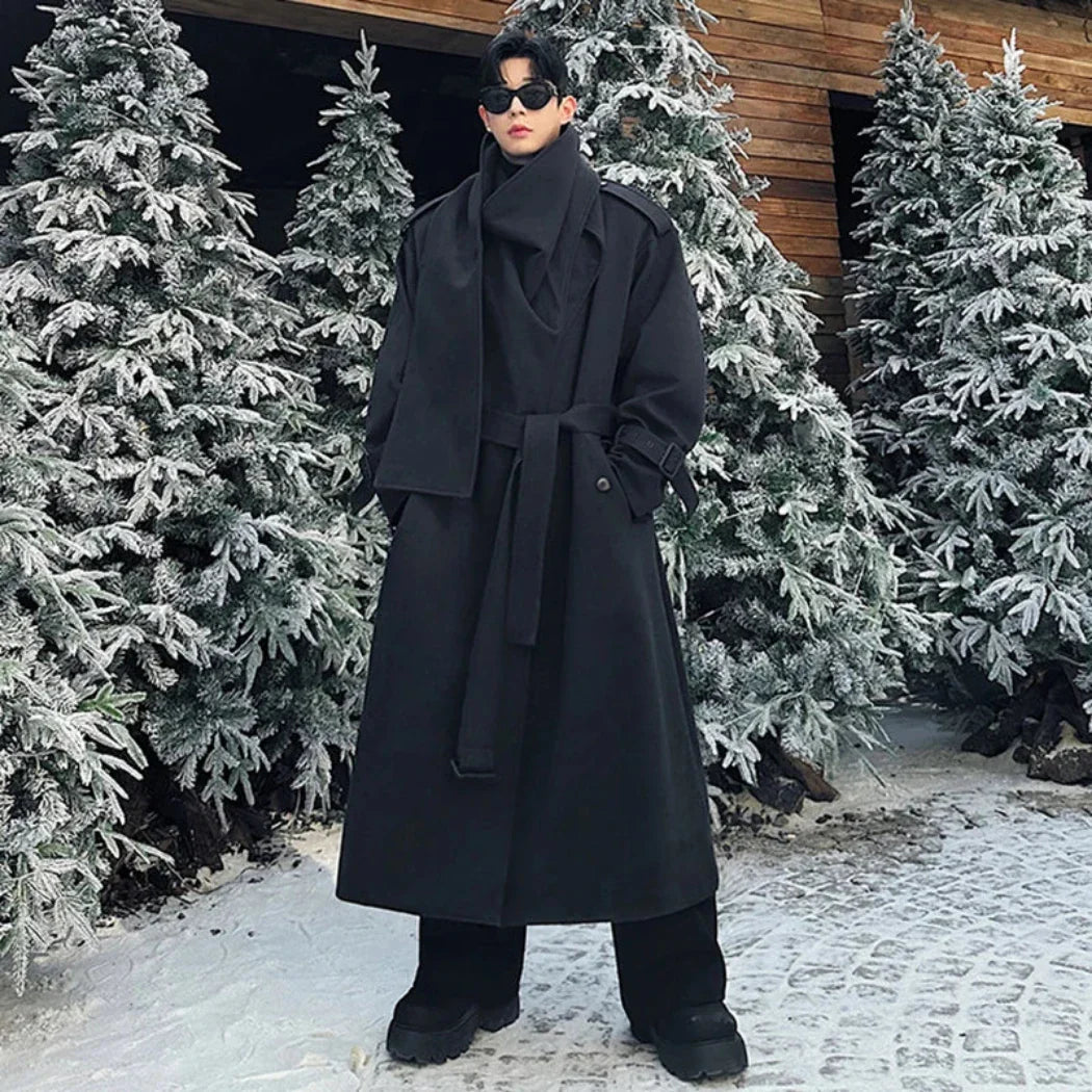 Men's Luxurious Oversized Long Wool Coat