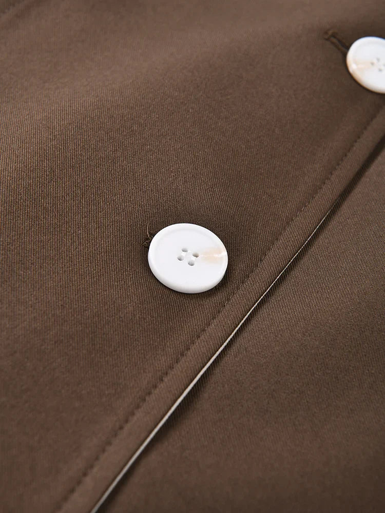 Women's Colorblock Trench Coat