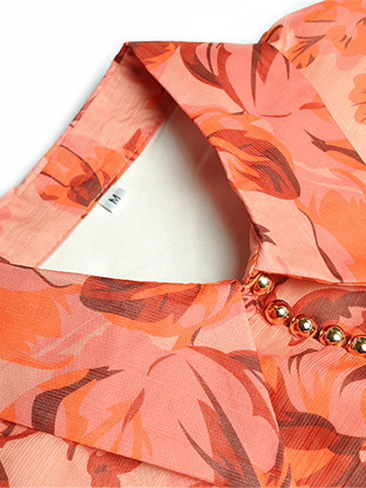 Georgette A-Line Maxi Dress
