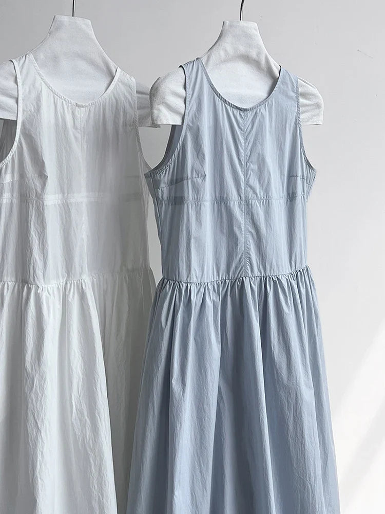 Sleeveless Maxi Dress - Japanese Inspired
