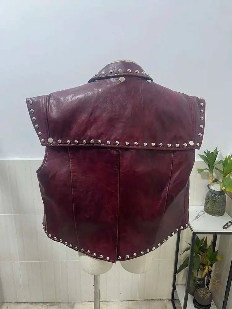 Men's Vegan Leather Vest | Luxury Streetwear