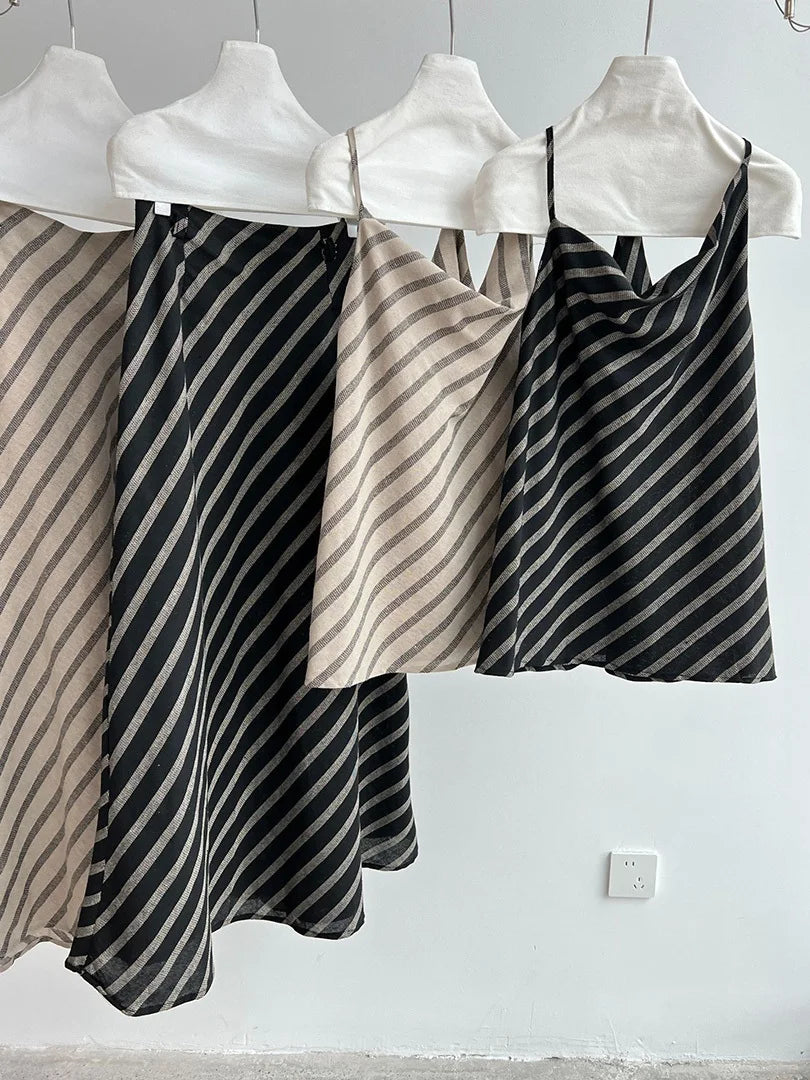 Japanese Cotton-Blend Skirt Set