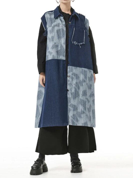 Upcycled Denim Sustainable Duster Vest