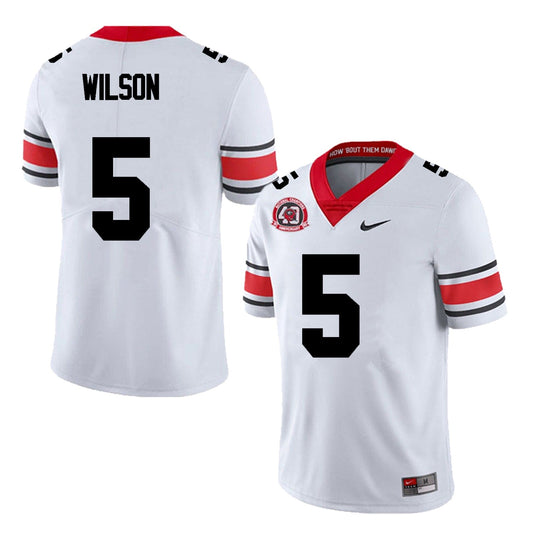 Men's #5 Raylen Wilson Georgia Bulldogs Football Jersey