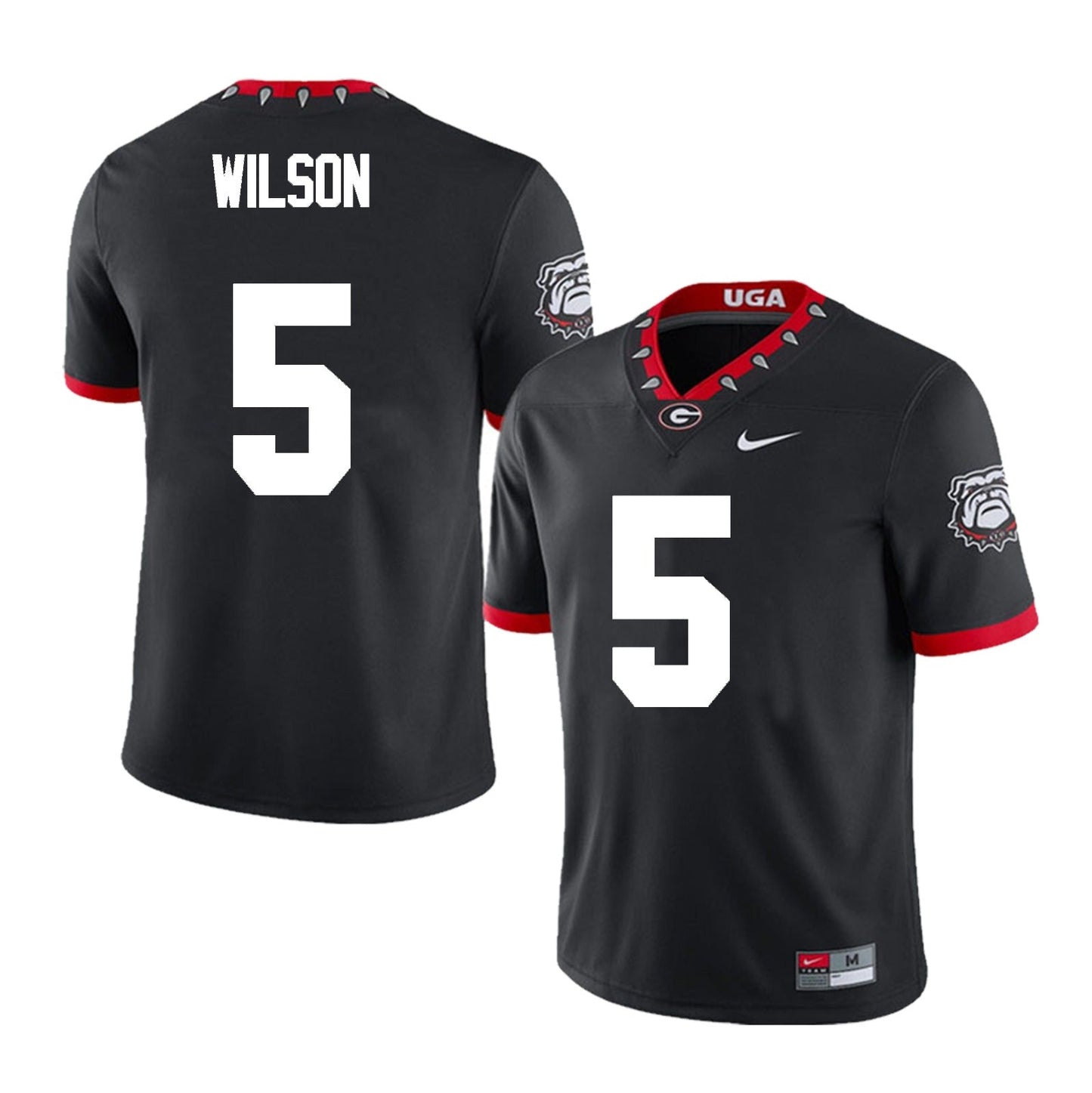 Men's #5 Raylen Wilson Georgia Bulldogs Football Jersey