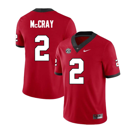 Men's #2 Josh McCray Georgia Bulldogs Football Jersey