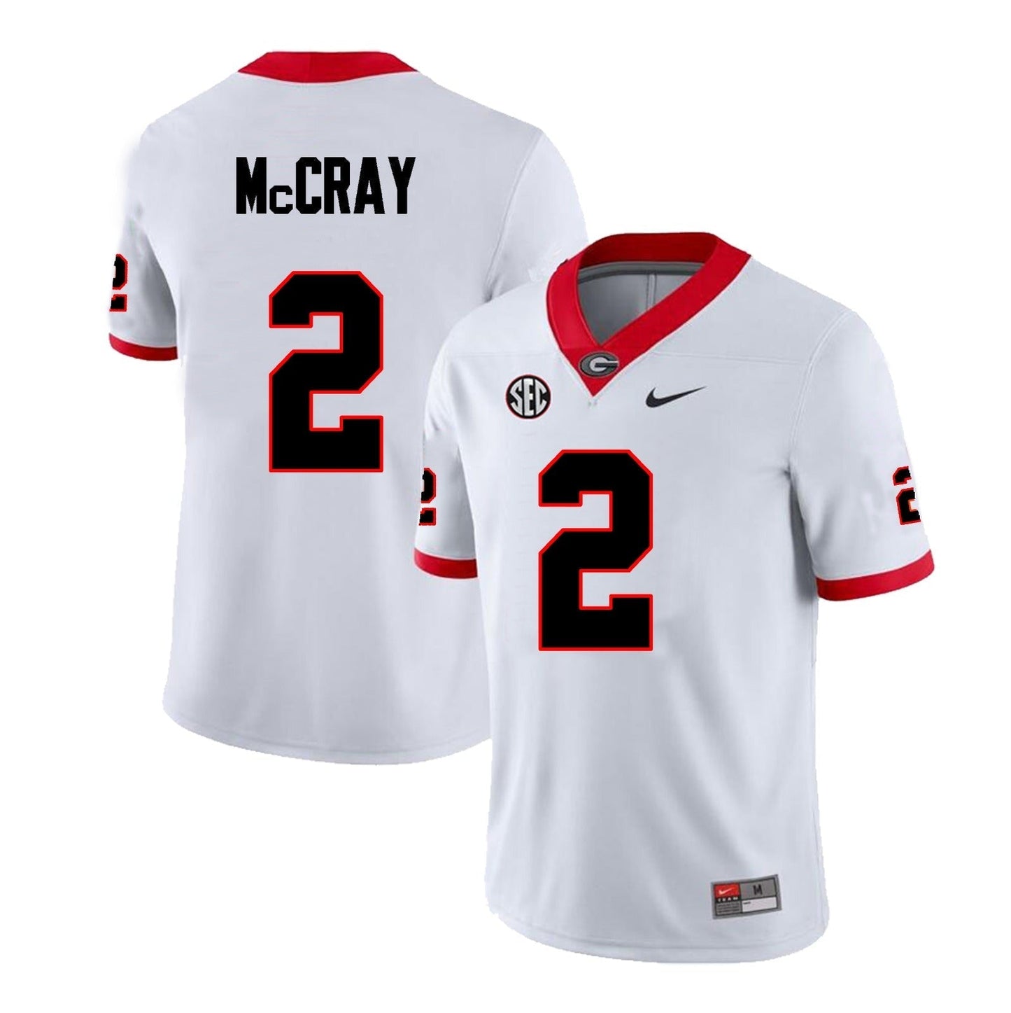Men's #2 Josh McCray Georgia Bulldogs Football Jersey