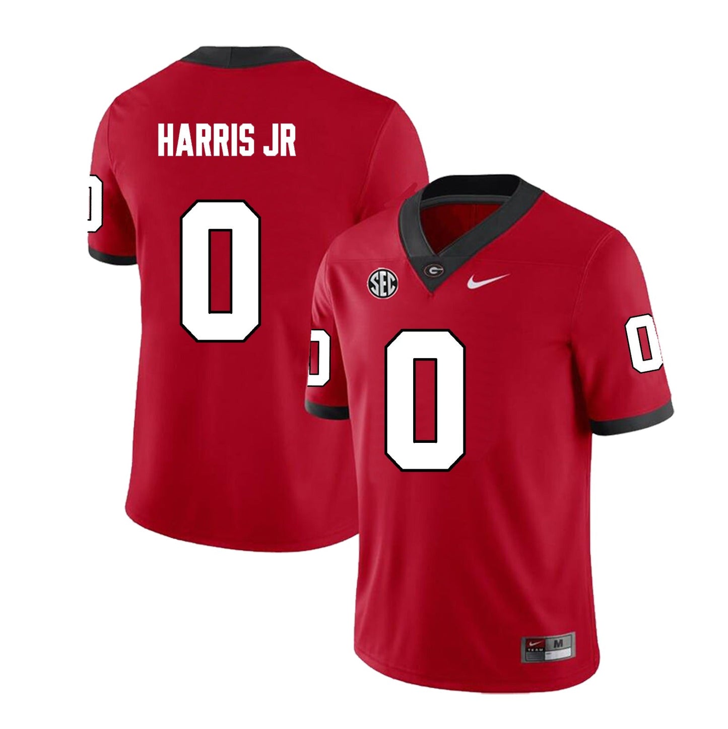 Men's #0 Gabe Harris Jr. Georgia Bulldogs Football Jersey