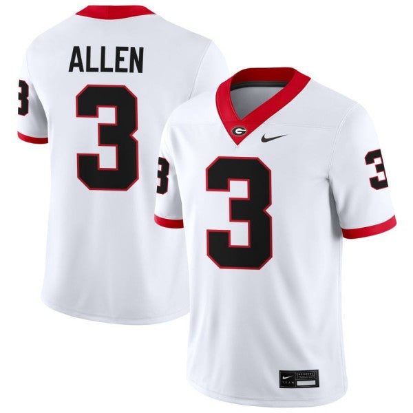 Men's #3 CJ Allen Georgia Bulldogs Football Jersey