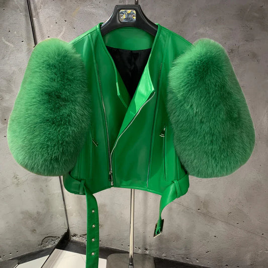 Couture Biker Leather Jacket
