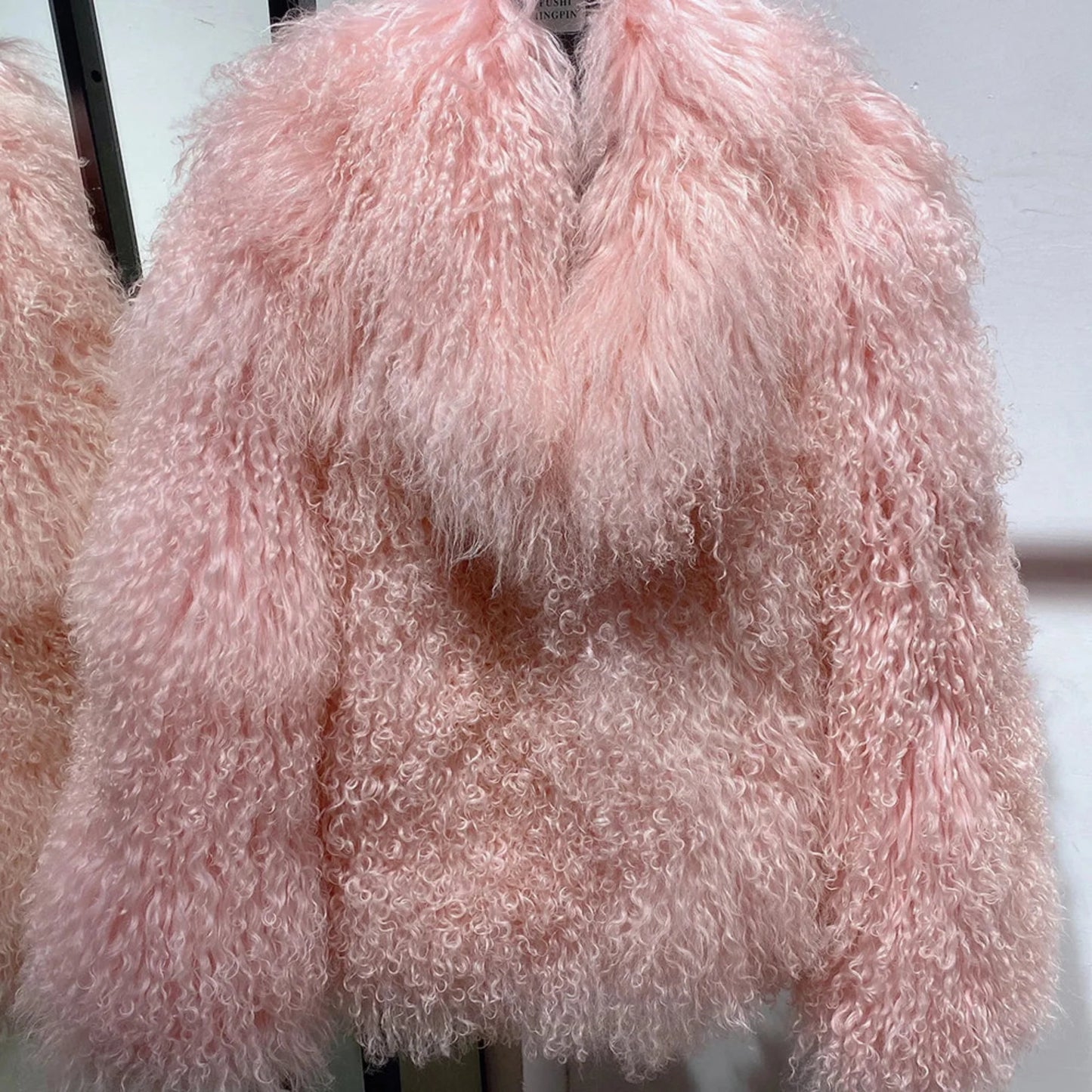 100% Genuine Fur Plush Shaggy Coat