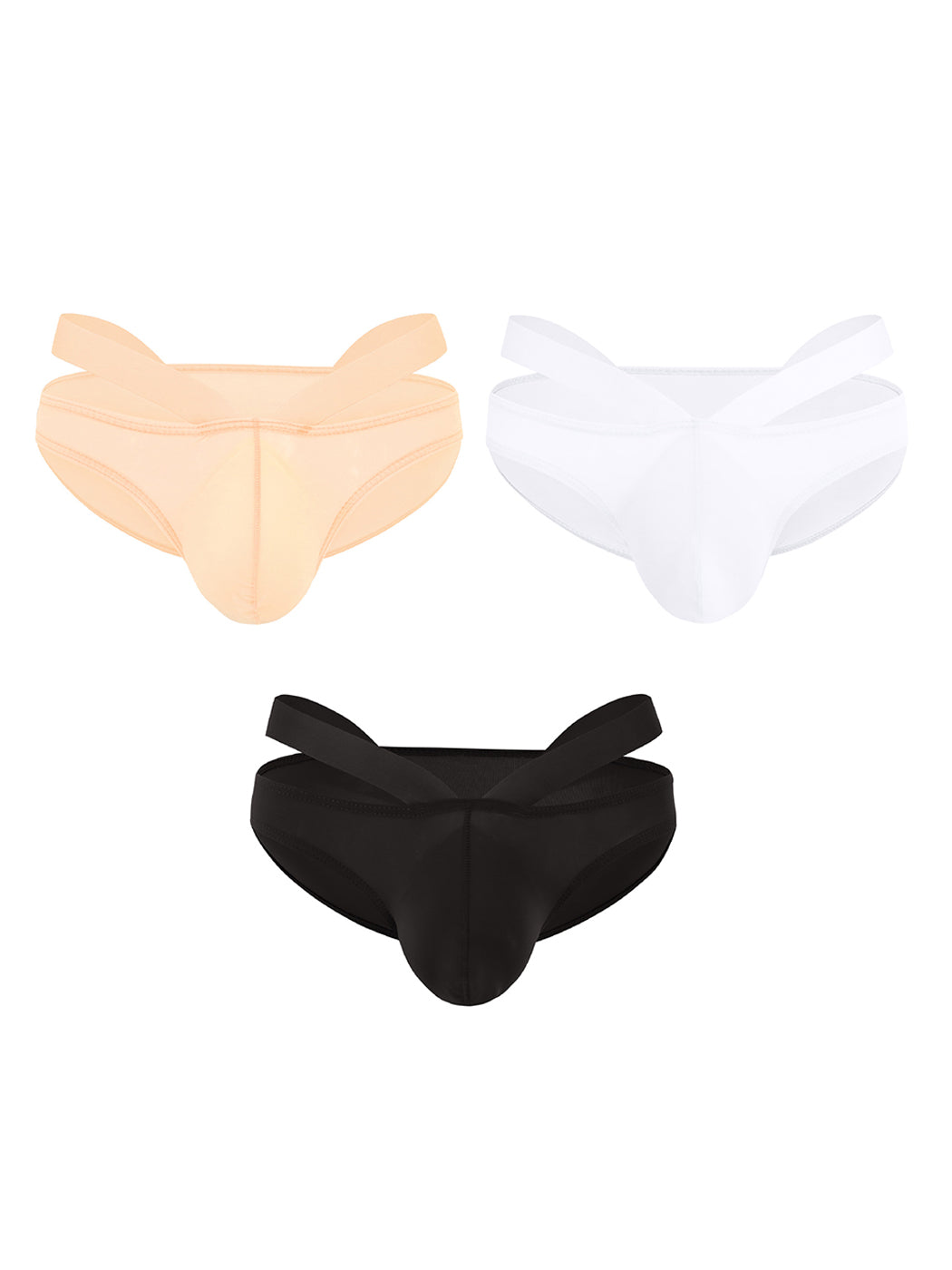 3 Pack Men's Sexy Cross Bikinis