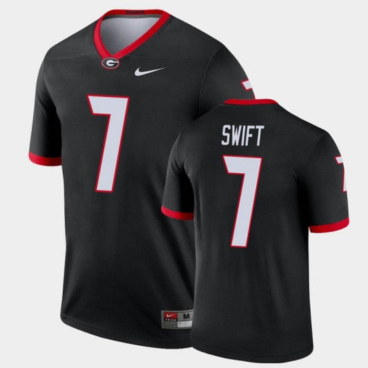 Men's #7 Andre Swift Georgia Bulldogs Football Jersey