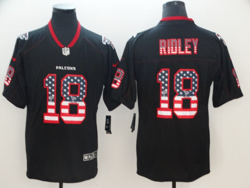 Men’s Atlanta Falcons Calvin Ridley #18 Black Alternate Jersey