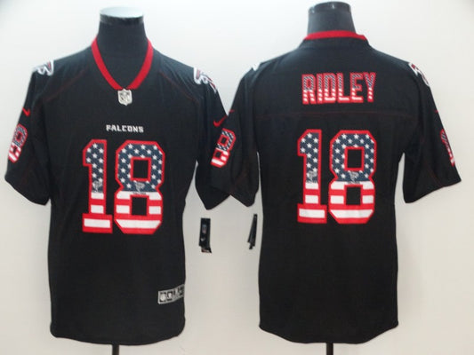 Men’s Atlanta Falcons Calvin Ridley #18 Black Alternate Jersey