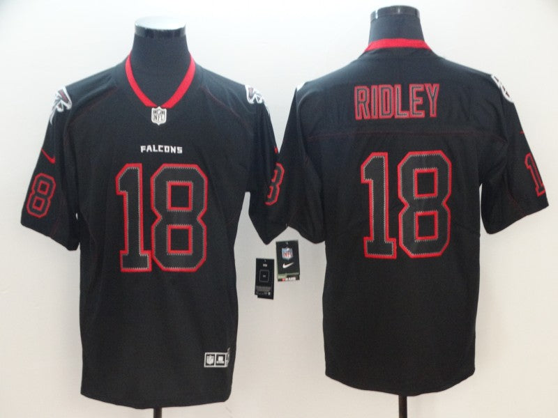 Men’s Atlanta Falcons Calvin Ridley #18 Black Authentic Jersey