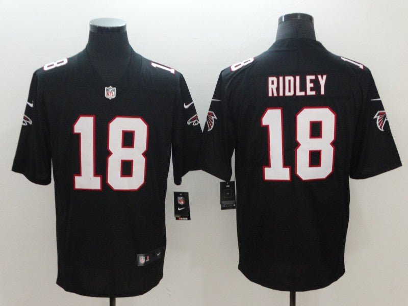 Men’s Atlanta Falcons Calvin Ridley #18 Black Jersey